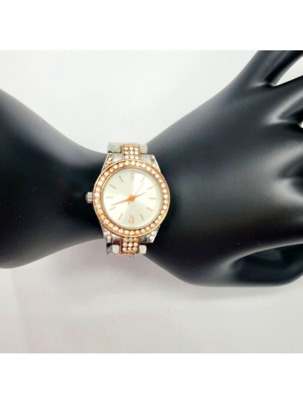 Womens Rose Gold Bi Color Japan Movement Watch